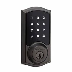 Kwikset Z-Wave SmartCode 916 Touchscreen Venetian Bronze Single Cylinder Keypad Electronic Deadbolt Featuring SmartKey Security