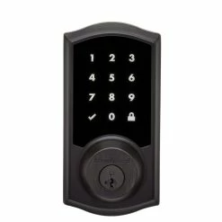 Kwikset Premis Touchscreen Smart Lock Venetian Bronze Single Cylinder Keypad Electronic Deadbolt Featuring SmartKey Security