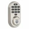 Kwikset HALO Satin Nickel Keypad Wi-Fi Electronic Single-Cylinder Smart Lock Deadbolt featuring SmartKey Security