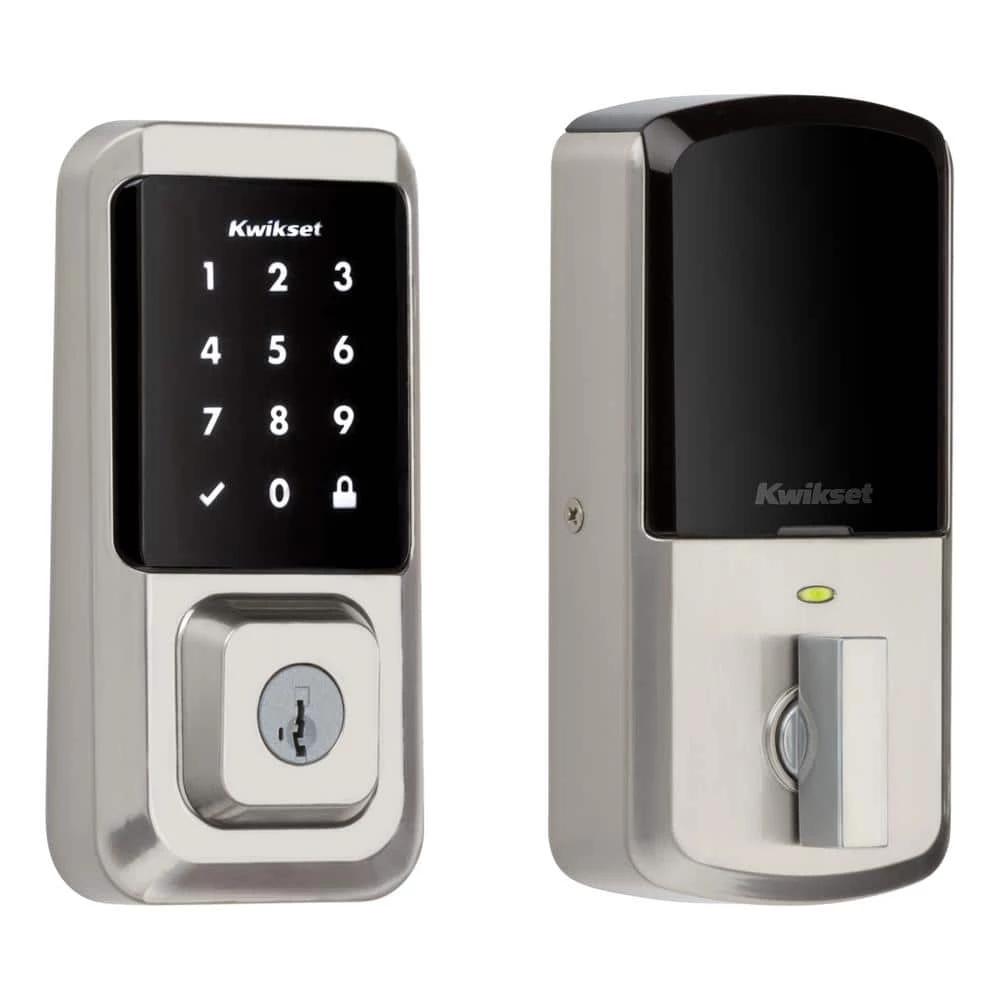 Kwikset Halo Satin Nickel Electronic Smart Lock Deadbolt Feat SmartKey Security Touchscreen and Wi-Fi and San Clemente Handleset 5 Kwikset Halo Satin Nickel Electronic Smart Lock Deadbolt Feat SmartKey Security Touchscreen and Wi-Fi and San Clemente Handleset - Image 5