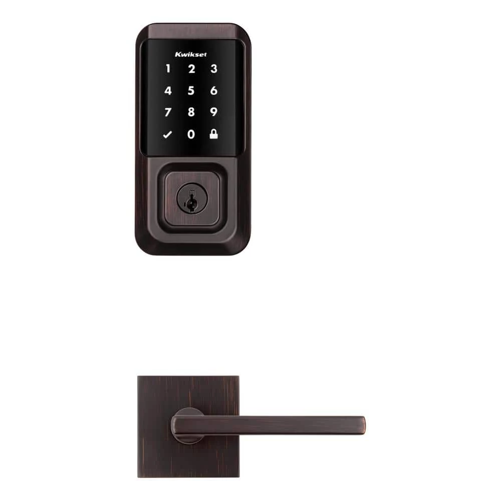 Kwikset HALO Venetian Bronze Keypad Electronic Smart Lock Deadbolt feat SmartKey Security, Touchscreen and Wi-Fi w/Halifax lever 1 Kwikset HALO Venetian Bronze Keypad Electronic Smart Lock Deadbolt feat SmartKey Security, Touchscreen and Wi-Fi w/Halifax lever