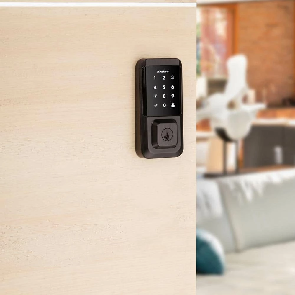 Kwikset HALO Venetian Bronze Keypad Electronic Smart Lock Deadbolt feat SmartKey Security, Touchscreen and Wi-Fi w/Halifax lever 4 Kwikset HALO Venetian Bronze Keypad Electronic Smart Lock Deadbolt feat SmartKey Security, Touchscreen and Wi-Fi w/Halifax lever - Image 4