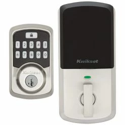 Kwikset Aura Satin Nickel Single Cylinder Electronic Bluetooth Keypad Smart Lock Deadbolt featuring SmartKey Security 18 Kwikset Aura Satin Nickel Single Cylinder Electronic Bluetooth Keypad Smart Lock Deadbolt featuring SmartKey Security -Kwikset Sales Shop kwikset keyless deadbolts 942bledb15smttp 1d 1000