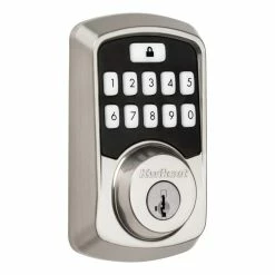 Kwikset Aura Satin Nickel Single Cylinder Electronic Bluetooth Keypad Smart Lock Deadbolt featuring SmartKey Security 23 Kwikset Aura Satin Nickel Single Cylinder Electronic Bluetooth Keypad Smart Lock Deadbolt featuring SmartKey Security -Kwikset Sales Shop kwikset keyless deadbolts 942bledb15smttp 1f 1000