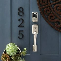 Kwikset Aura Satin Nickel Single Cylinder Electronic Bluetooth Keypad Smart Lock Deadbolt featuring SmartKey Security 27 Kwikset Aura Satin Nickel Single Cylinder Electronic Bluetooth Keypad Smart Lock Deadbolt featuring SmartKey Security -Kwikset Sales Shop kwikset keyless deadbolts 942bledb15smttp 31 1000