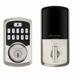 Kwikset Aura Satin Nickel Single Cylinder Electronic Bluetooth Keypad Smart Lock Deadbolt featuring SmartKey Security 22 Kwikset Aura Satin Nickel Single Cylinder Electronic Bluetooth Keypad Smart Lock Deadbolt featuring SmartKey Security -Kwikset Sales Shop kwikset keyless deadbolts 942bledb15smttp 4f 1000