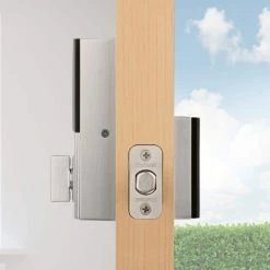 Kwikset Obsidian Satin Nickel Keyless Keypad Electronic Touchscreen Deadbolt Featuring Z-Wave Technology -Kwikset Sales Shop kwikset keyless deadbolts 954obnzw50015sm 44 1000