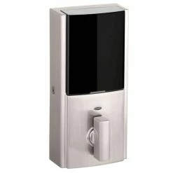 Kwikset Obsidian Satin Nickel Keyless Keypad Electronic Touchscreen Deadbolt Featuring Z-Wave Technology -Kwikset Sales Shop kwikset keyless deadbolts 954obnzw50015sm c3 1000