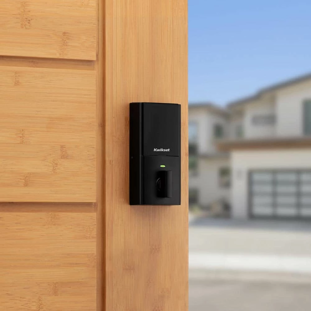 Kwikset Halo Touch Matte Black CNT Fingerprint WiFi Elec Smart Lock Deadbolt Feat SmartKey Security with San Clemente Handleset 7 Kwikset Halo Touch Matte Black CNT Fingerprint WiFi Elec Smart Lock Deadbolt Feat SmartKey Security with San Clemente Handleset - Image 7