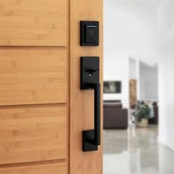 Kwikset Halo Touch Matte Black CNT Fingerprint WiFi Elec Smart Lock Deadbolt Feat SmartKey Security with San Clemente Handleset 11 Kwikset Halo Touch Matte Black CNT Fingerprint WiFi Elec Smart Lock Deadbolt Feat SmartKey Security with San Clemente Handleset -Kwikset Sales Shop kwikset keyless deadbolts 959815scehfl514 66 1000