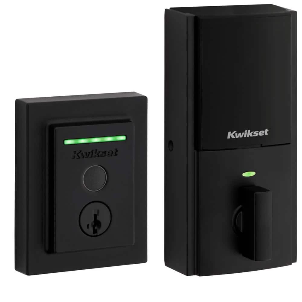 Kwikset Halo Touch Matte Black CNT Fingerprint WiFi Elec Smart Lock Deadbolt Feat SmartKey Security with San Clemente Handleset 4 Kwikset Halo Touch Matte Black CNT Fingerprint WiFi Elec Smart Lock Deadbolt Feat SmartKey Security with San Clemente Handleset - Image 4