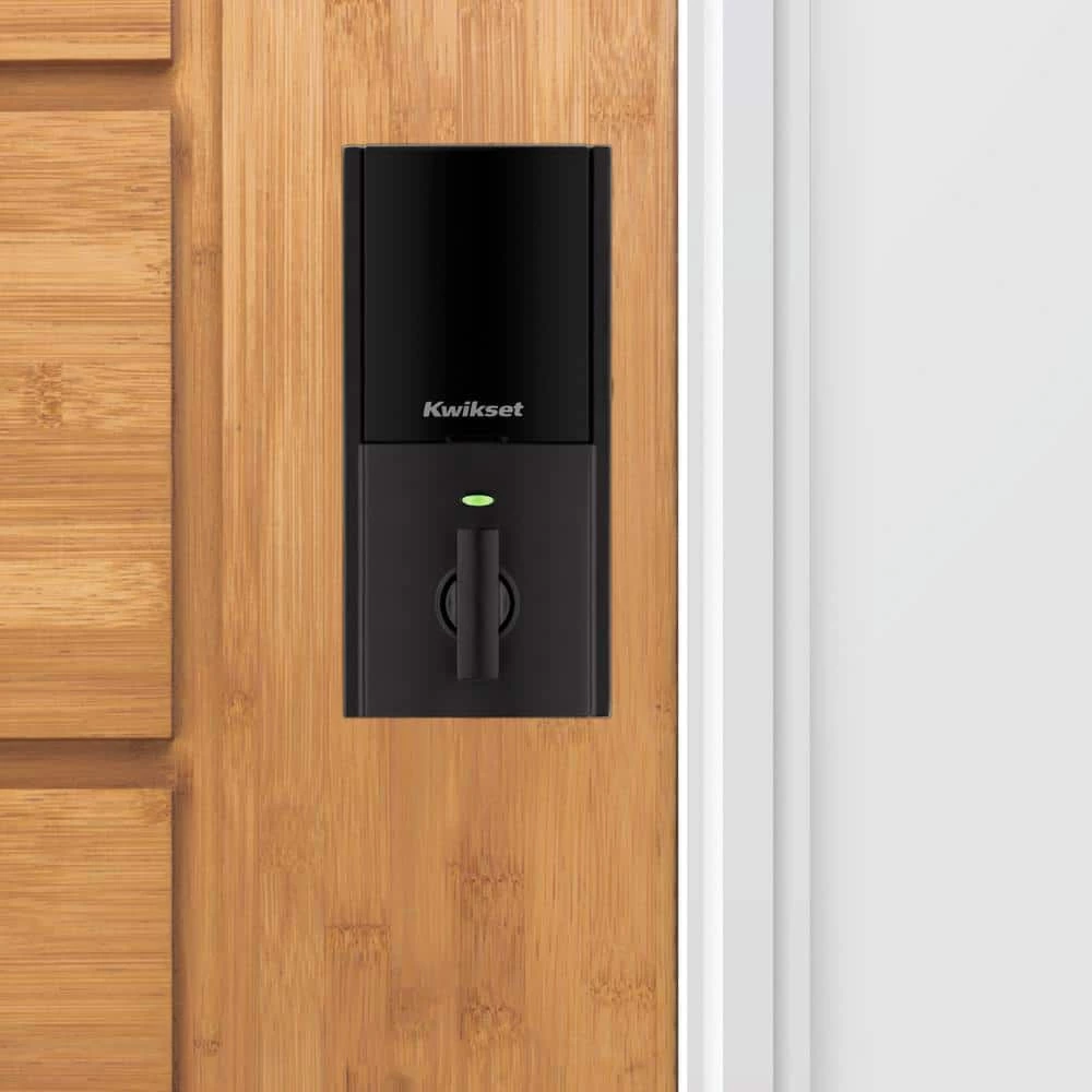 Kwikset Halo Touch Matte Black CNT Fingerprint WiFi Elec Smart Lock Deadbolt Feat SmartKey Security with San Clemente Handleset 8 Kwikset Halo Touch Matte Black CNT Fingerprint WiFi Elec Smart Lock Deadbolt Feat SmartKey Security with San Clemente Handleset - Image 8