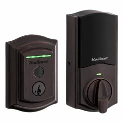 Kwikset Halo Touch Venetian Bronze Traditional Fingerprint WiFi Elec Smart Lock Deadbolt Feat SmartKey Security w/ Tustin lever 8 Kwikset Halo Touch Venetian Bronze Traditional Fingerprint WiFi Elec Smart Lock Deadbolt Feat SmartKey Security w/ Tustin lever -Kwikset Sales Shop kwikset keyless deadbolts 959trl720tnl11p c3 1000