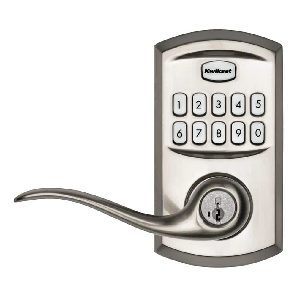 Kwikset 917 SmartCode Satin Nickel Keypad Electronic Single-Cylinder Tustin Door Lever Featuring SmartKey Security 7 Kwikset 917 SmartCode Satin Nickel Keypad Electronic Single-Cylinder Tustin Door Lever Featuring SmartKey Security - Image 7