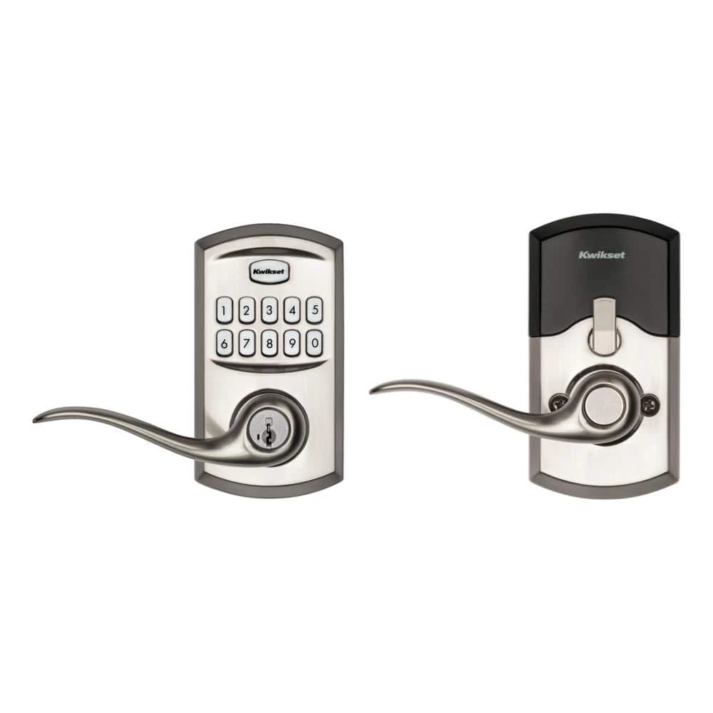 Kwikset 917 SmartCode Satin Nickel Keypad Electronic Single-Cylinder Tustin Door Lever Featuring SmartKey Security 9 Kwikset 917 SmartCode Satin Nickel Keypad Electronic Single-Cylinder Tustin Door Lever Featuring SmartKey Security - Image 9