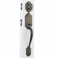 Kwikset Arlington Venetian Bronze Single Cylinder Door Handleset with Tustin Door Handle Featuring SmartKey Security 11 Kwikset Arlington Venetian Bronze Single Cylinder Door Handleset with Tustin Door Handle Featuring SmartKey Security -Kwikset Sales Shop kwikset lever handlesets 800anxtnl 11p smt cp 66 1000