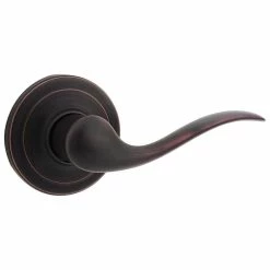 Kwikset Avalon Venetian Bronze Handle Only without Deadbolt with Tustin Door Handle with Microban Antimicrobial Technology -Kwikset Sales Shop kwikset lever handlesets 815avhxtnl11pcp 4f 1000