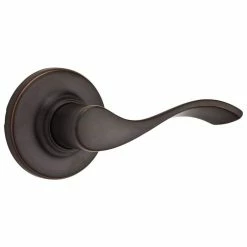 Kwikset Balboa Venetian Bronze Passage Hall/Closet Door Handle with Microban Antimicrobial Technology