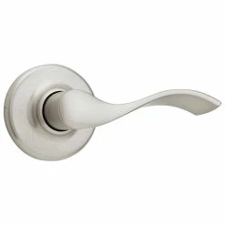 Kwikset Balboa Satin Nickel Passage Hall/Closet Door Handle with Microban Antimicrobial Technology