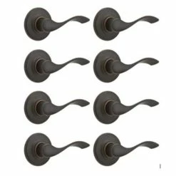 Kwikset Balboa Venetian Bronze Passage Hall/Closet Door Lever (8-Pack)