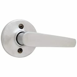 Kwikset Delta Satin Chrome Passage Hall/Closet Door Handle 5 Kwikset Delta Satin Chrome Passage Hall/Closet Door Handle -Kwikset Sales Shop kwikset passage door handles 200dl 26d 6al r 40 1000