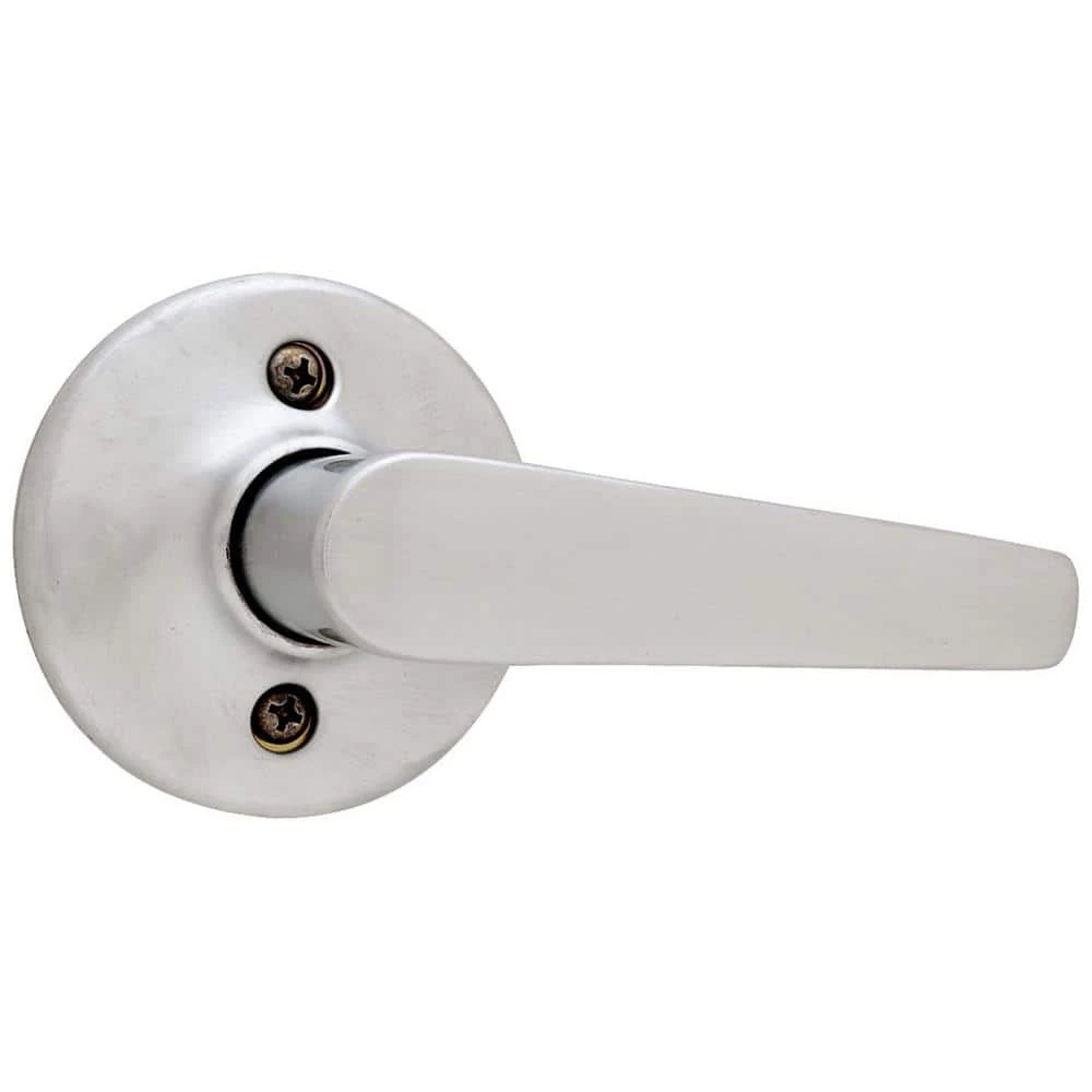 Kwikset Delta Satin Chrome Passage Hall/Closet Door Handle 3 Kwikset Delta Satin Chrome Passage Hall/Closet Door Handle - Image 3