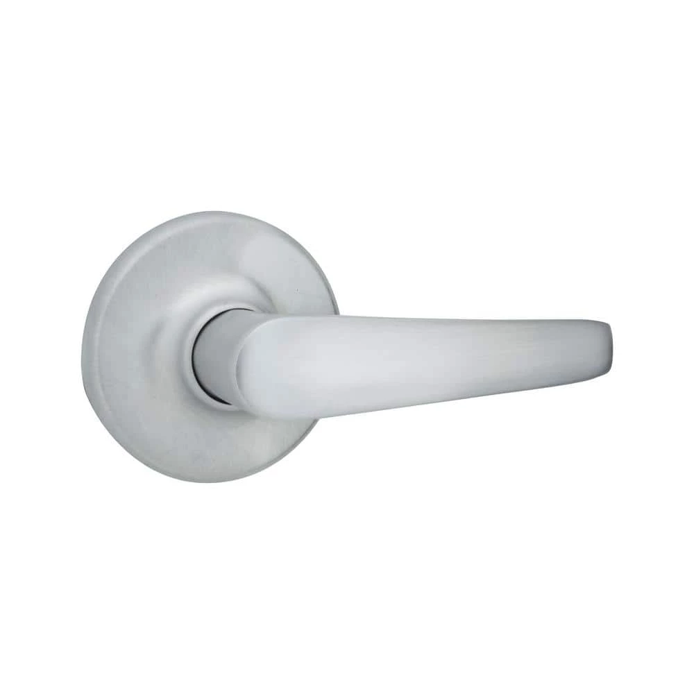 Kwikset Delta Satin Chrome Passage Hall/Closet Door Handle 1 Kwikset Delta Satin Chrome Passage Hall/Closet Door Handle