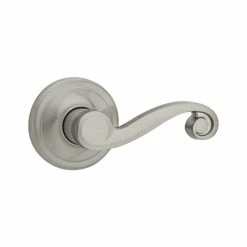 Kwikset Lido Satin Nickel Passage Hall/Closet Door Handle Featuring Microban Antimicrobial Technology