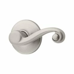 Kwikset Lido Satin Nickel Passage Hall/Closet Door Handle Featuring Microban Antimicrobial Technology -Kwikset Sales Shop kwikset passage door handles 720ll 15 6al rc 66 1000