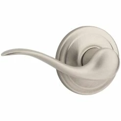 Kwikset Tustin Satin Nickel Passage Hall/Closet Door Handle Featuring Microban Antimicrobial Technology