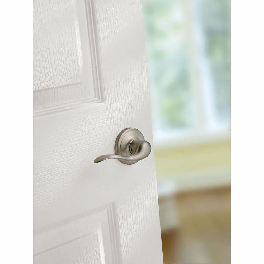 Kwikset Tustin Satin Nickel Passage Hall/Closet Door Handle Featuring Microban Antimicrobial Technology 2 Kwikset Tustin Satin Nickel Passage Hall/Closet Door Handle Featuring Microban Antimicrobial Technology - Image 2