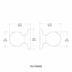Kwikset Polo Satin Nickel Passage Hall/Closet Door Knob 13 Kwikset Polo Satin Nickel Passage Hall/Closet Door Knob -Kwikset Sales Shop kwikset passage door knobs 200p 15 6al rcs 77 1000