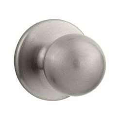 Kwikset Polo Satin Nickel Hall/Closet Door Knob Featuring Microban Antimicrobial Technology