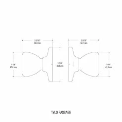 Kwikset Tylo Polished Brass Passage Hall/Closet Door Knob Featuring Microban Antimicrobial Technology 16 Kwikset Tylo Polished Brass Passage Hall/Closet Door Knob Featuring Microban Antimicrobial Technology -Kwikset Sales Shop kwikset passage door knobs 200t36alrcsv1 77 1000