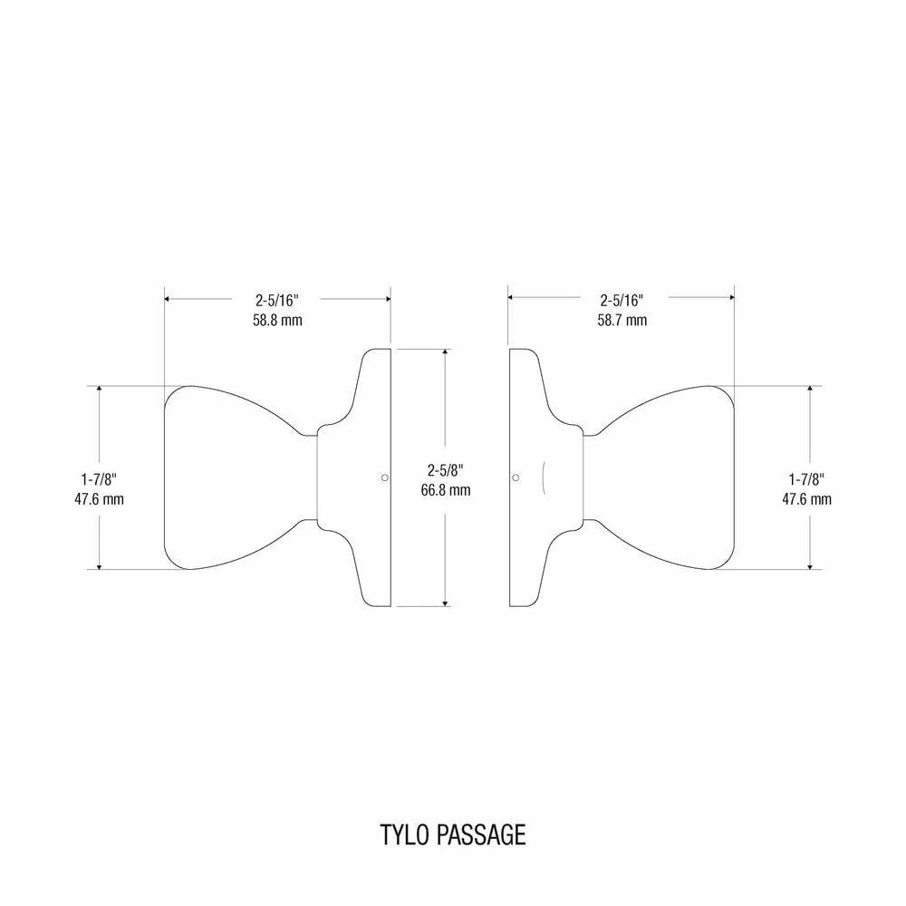 Kwikset Tylo Polished Brass Passage Hall/Closet Door Knob Featuring Microban Antimicrobial Technology 7 Kwikset Tylo Polished Brass Passage Hall/Closet Door Knob Featuring Microban Antimicrobial Technology - Image 7