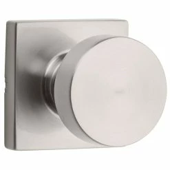 Kwikset Pismo Square Satin Nickel Hall/Closet Door Knob