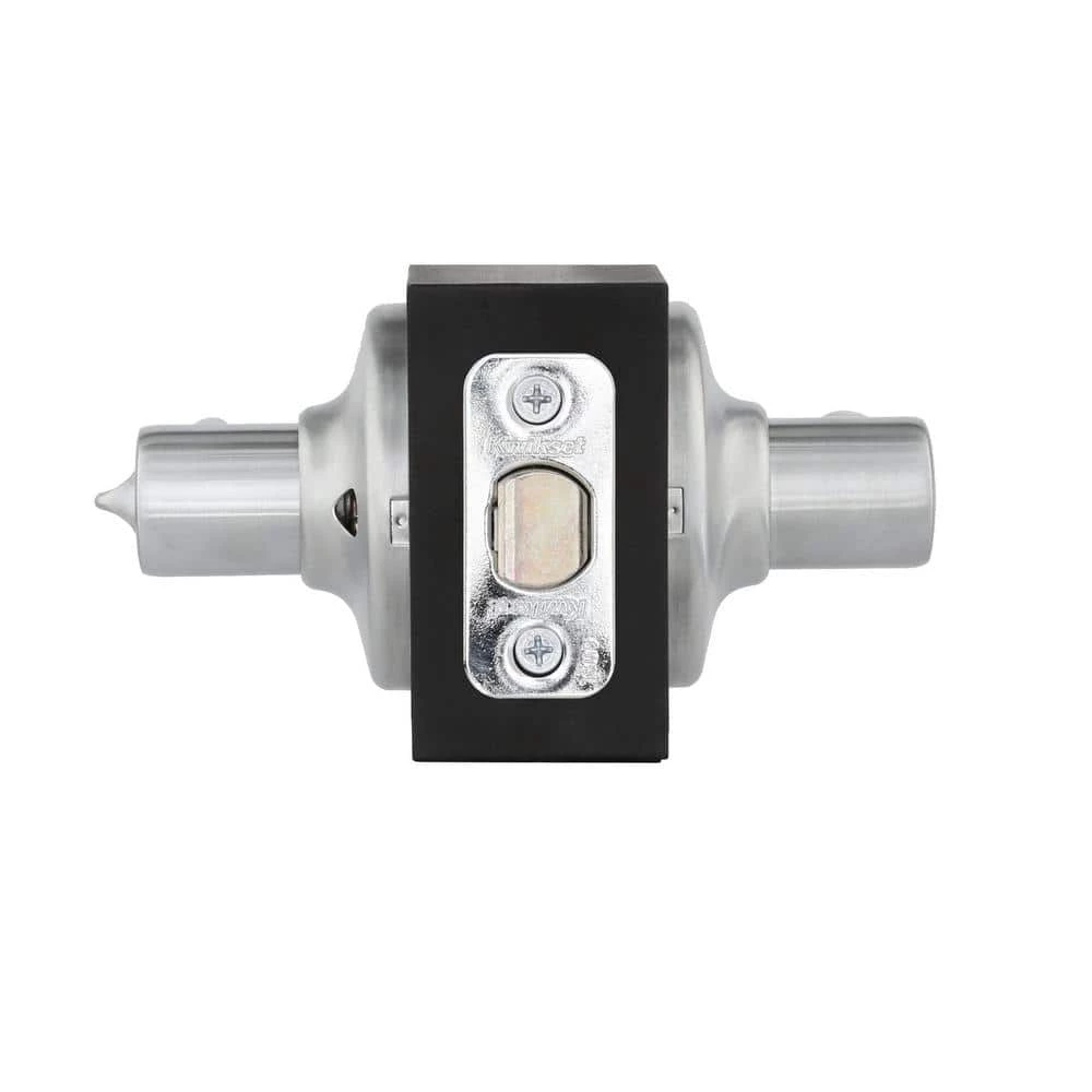 Kwikset Delta Satin Chrome Privacy Bed/Bath Door Handle with Lock 2 Kwikset Delta Satin Chrome Privacy Bed/Bath Door Handle with Lock - Image 2