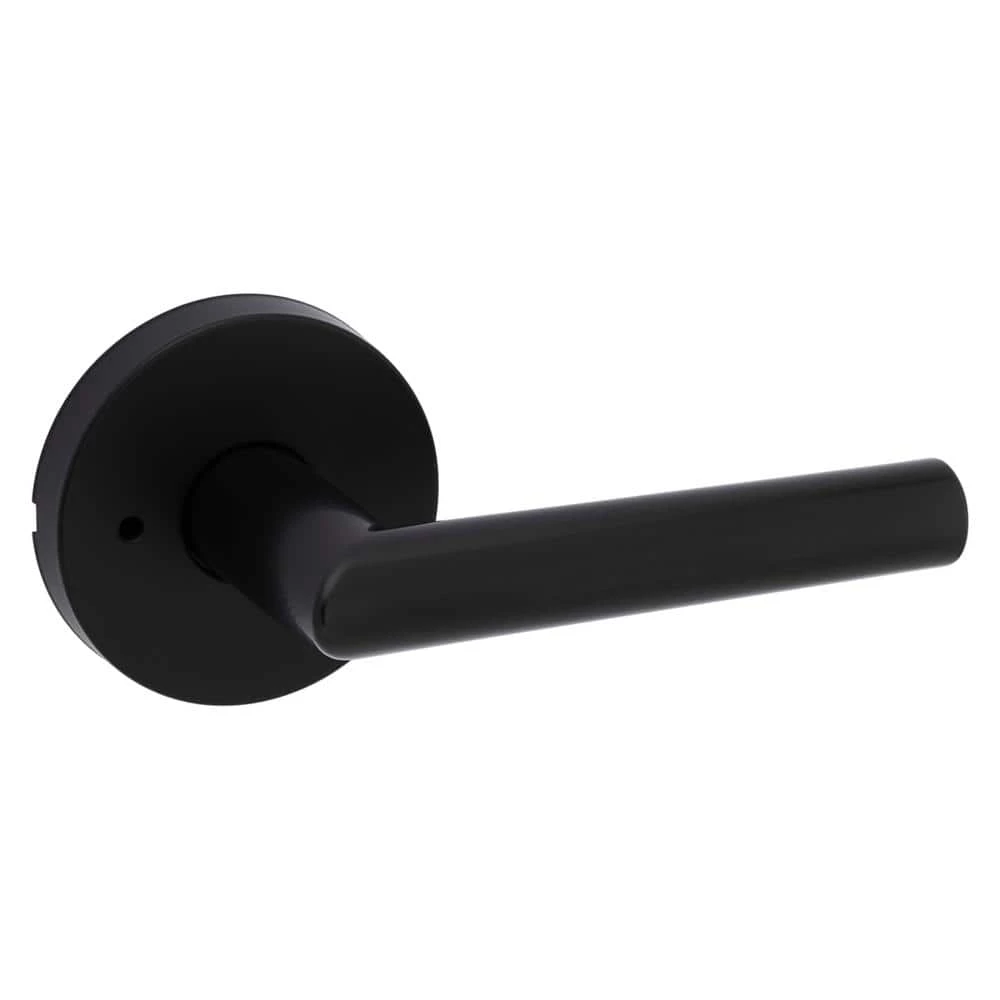 Kwikset Milan Matte Black Privacy Bed/Bath Door Lever 1 Kwikset Milan Matte Black Privacy Bed/Bath Door Lever