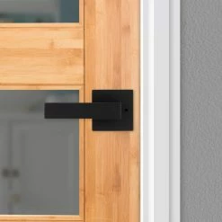 Kwikset Singapore Square Matte Black Bed/Bath Door Handle with Microban and Lock 13 Kwikset Singapore Square Matte Black Bed/Bath Door Handle with Microban and Lock -Kwikset Sales Shop kwikset privacy door handles 730sal 514 sqt 44 1000