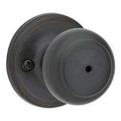 Kwikset Cove Venetian Bronze Bed/Bath Door Knob