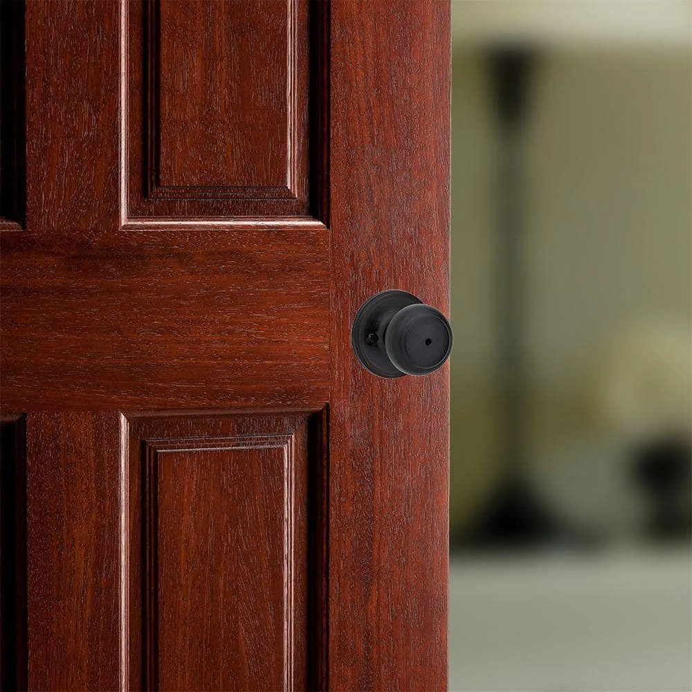 Kwikset Cove Venetian Bronze Privacy Bed/Bath Door Knob (4-Pack) with Lock 4 Kwikset Cove Venetian Bronze Privacy Bed/Bath Door Knob (4-Pack) with Lock - Image 4