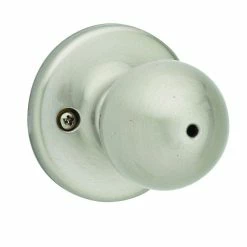 Kwikset Polo Satin Nickel Bed/Bath Door Knob Featuring Microban Antimicrobial Technology -Kwikset Sales Shop kwikset privacy door knobs 300p 15 6al rcs v1 a0 1000