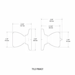Kwikset Tylo Polished Brass Bed/Bath Door Knob Featuring Microban Antimicrobial Technology with Lock -Kwikset Sales Shop kwikset privacy door knobs 300t 3 6al rcs v1 66 1000
