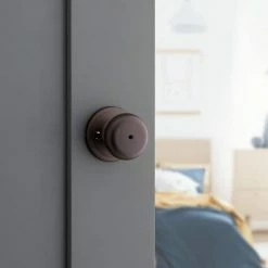 Kwikset Juno Venetian Bronze Privacy Bed/Bath Door Knob with Lock -Kwikset Sales Shop kwikset privacy door knobs 730j 11p cp 1f 1000